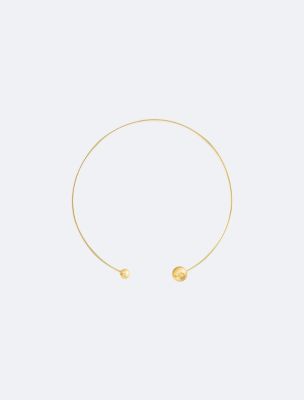 Contoured Bubbles Necklace, Gold