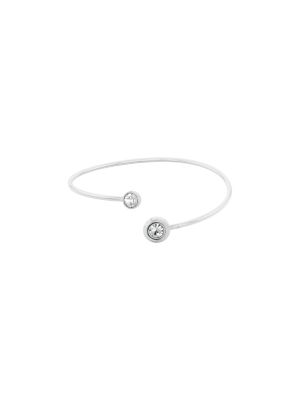 Contoured Bangle, Silver