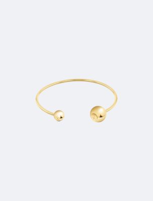 Contoured Bubbles Bangle, Gold