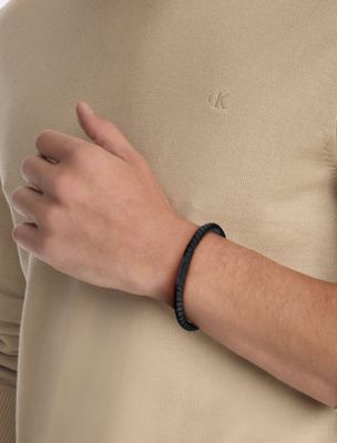Мужские аксессуары Calvin Klein Curved Beaded Bracelet — фото 2