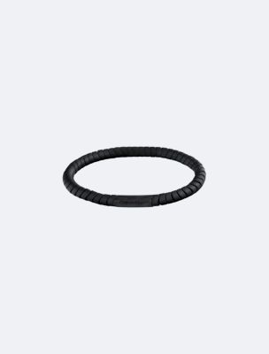 Curved Beaded Bracelet, Black