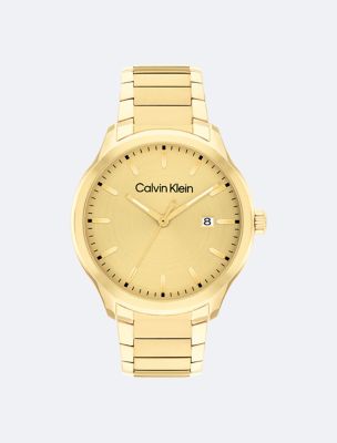 3 Hand Bracelet Watch, Gold