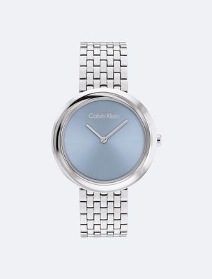 Contoured Bezel Watch, Slate Blue