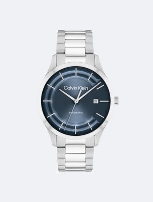 Automatic H-Link Bracelet Watch, Blue
