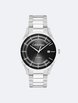 Automatic H-Link Bracelet Watch, Black