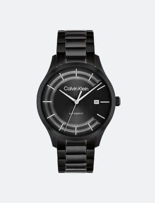 Automatic H-Link Bracelet Watch, Black