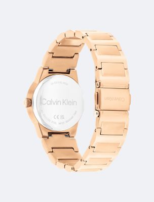 Женские часы Calvin Klein Minimalist Integrated Link Bracelet 32mm Watch, цвет: Розовато-лиловый — фото 3