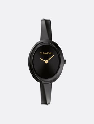 Contoured Bezel Watch, Black