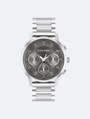 Sunray Chronograph Watch, Silver