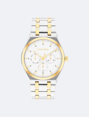 Multifunction Link Bracelet Watch, White