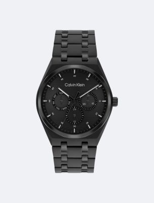 Multifunction Link Bracelet Watch, Black