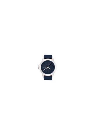 Мужские часы Calvin Klein Emblem Dial Leather Strap Watch, цвет: Синий — фото 4