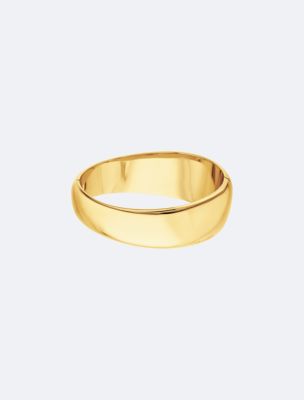 Smooth Metal Bangle , Gold
