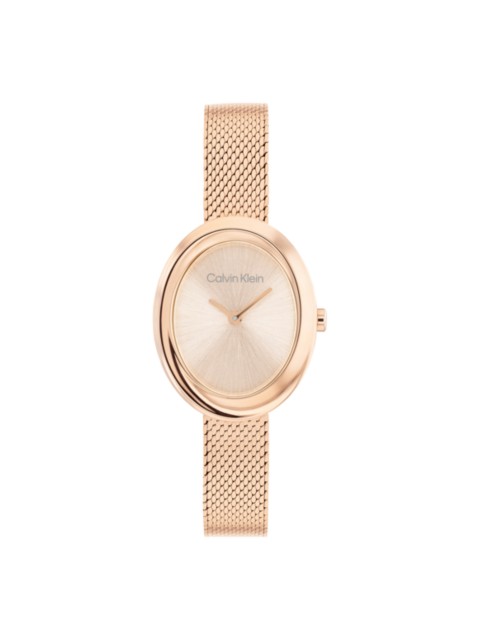 Женские часы Calvin Klein Contoured Bezel Oval Dial Watch