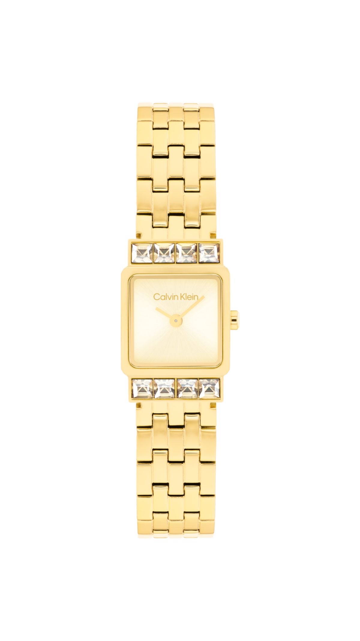 Square Dial Link Bracelet Watch