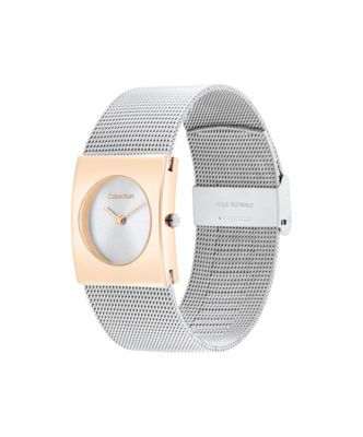 Женские часы Calvin Klein Geometric Dial Mesh Bracelet Watch — фото 3