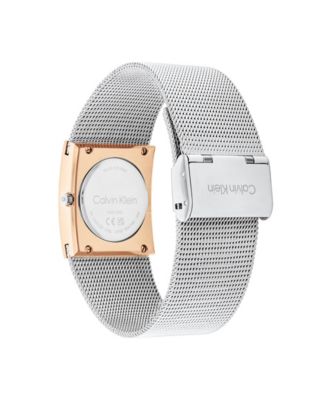 Женские часы Calvin Klein Geometric Dial Mesh Bracelet Watch — фото 4