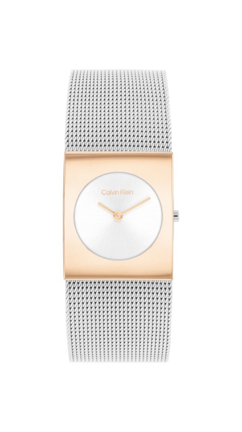 Женские часы Calvin Klein Geometric Dial Mesh Bracelet Watch