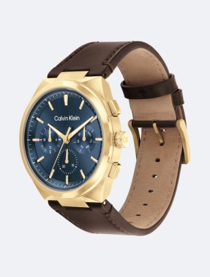 Мужские часы Calvin Klein Multifunction Leather Bracelet Watch — фото 2