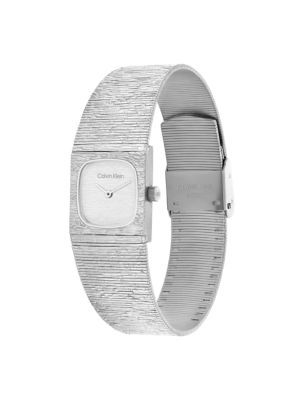 Женские часы Calvin Klein Textured Dial Mesh Bracelet Watch, цвет: Серебряный — фото 2