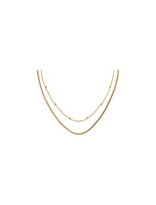 Layered Necklace Set, Gold