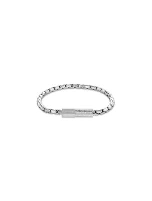 Contoured Link Bracelet, Silver