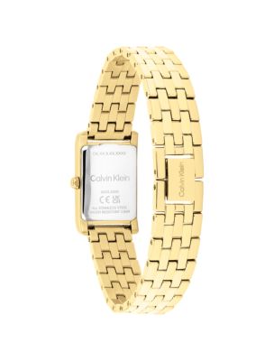 Женские часы Calvin Klein Rectangle Dial Link Bracelet Watch — фото 3
