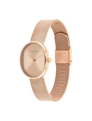 Женские часы Calvin Klein Round Mesh Bracelet Watch — фото 2