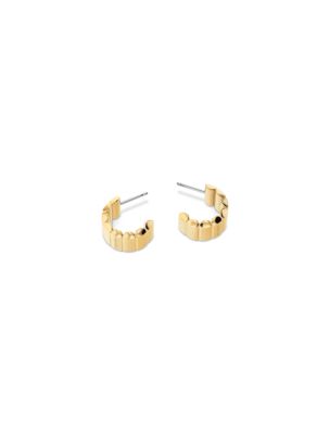 Curved Pebble Earrings 2