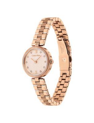 Женские часы Calvin Klein Textured Bezel Shimmer Dial Watch — фото 2