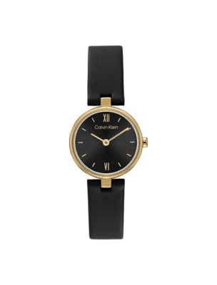 Женские часы Calvin Klein Textured Bezel Shimmer Dial Watch, цвет: Чёрный