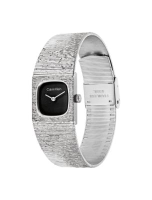 Женские часы Calvin Klein Square Case Textured Bracelet Watch — фото 2