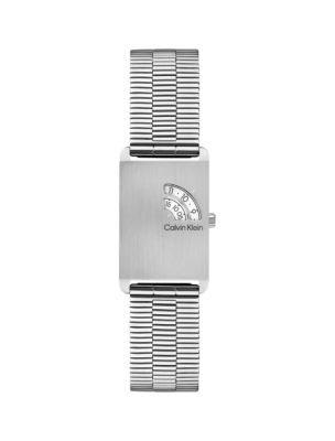 Jump-Hour Bracelet Watch, White