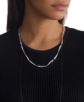 Женские аксессуары Calvin Klein Curved Drop Necklace — фото 3