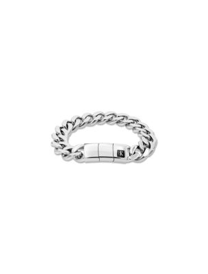Bold Polished Chain Bracelet, Silver