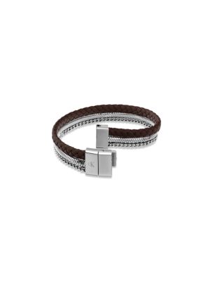 Мужской браслет Calvin Klein Stacked Triple, цвет: Серебряный — фото 2