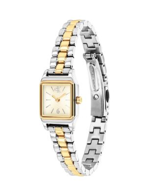 Женские часы Calvin Klein Square Monogram Bracelet Watch, цвет: Шампань — фото 2