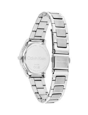Женские часы Calvin Klein Roman Numeral H-Link Braclet, цвет: Белый — фото 3