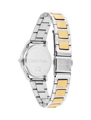 Женские часы Calvin Klein Roman Numeral H-Link Braclet, цвет: Белый — фото 3