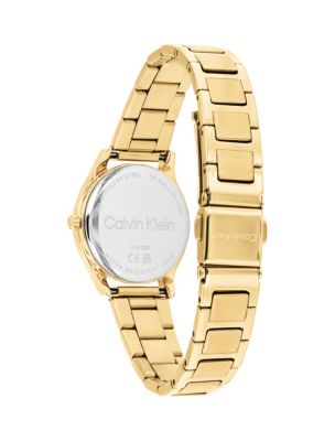 Женские часы Calvin Klein Roman Numeral H-Link Braclet, цвет: Белый — фото 3