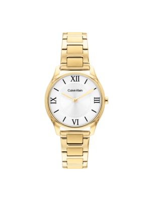 Roman Numeral H-Link Braclet Watch, White