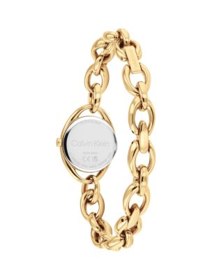 Женские часы Calvin Klein Link Bracelet Watch, цвет: Золотой — фото 3