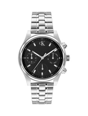Monogram Chronograph Bracelet Watch, Black