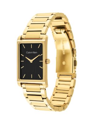 Мужские часы Calvin Klein Minimalist Rectangle Bracelet Watch, цвет: Чёрный — фото 2