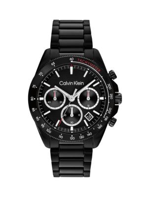 Sport Chronograph Bracelet Watch, Black