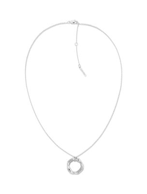 Женское колье Calvin Klein Fluid Metal, цвет: Серебряный