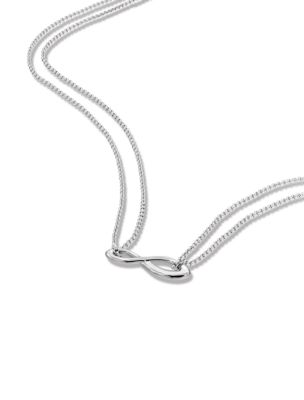 Женское колье Calvin Klein Infinity Curved, цвет: Серебряный — фото 2