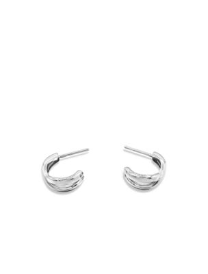 Женские серьги Calvin Klein Infinity Curved, цвет: Серебряный — фото 2