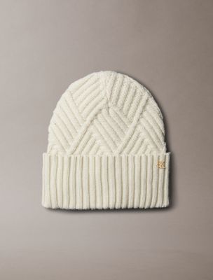 Cable Knit Beanie, Cream Color