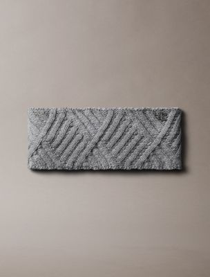 Cable Knit Headband, Grey